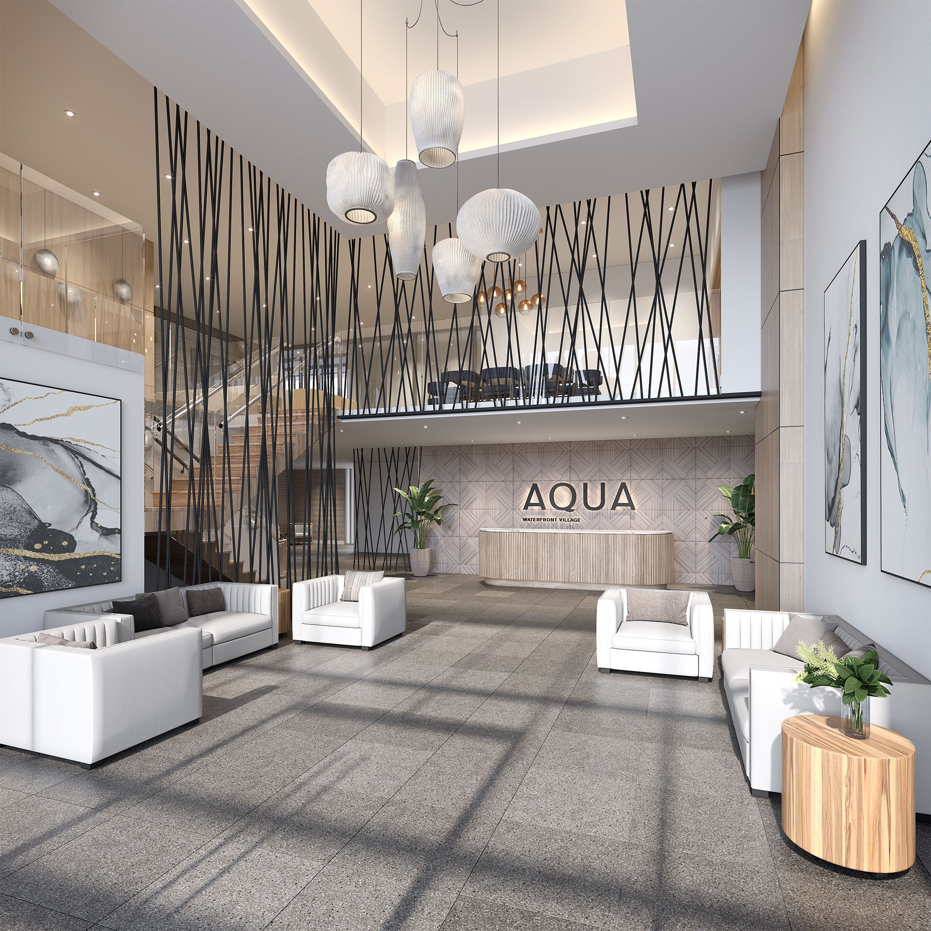 A grand porte-cochere and opulent lobby welcome you in — at Aqua, every day is extraordinary