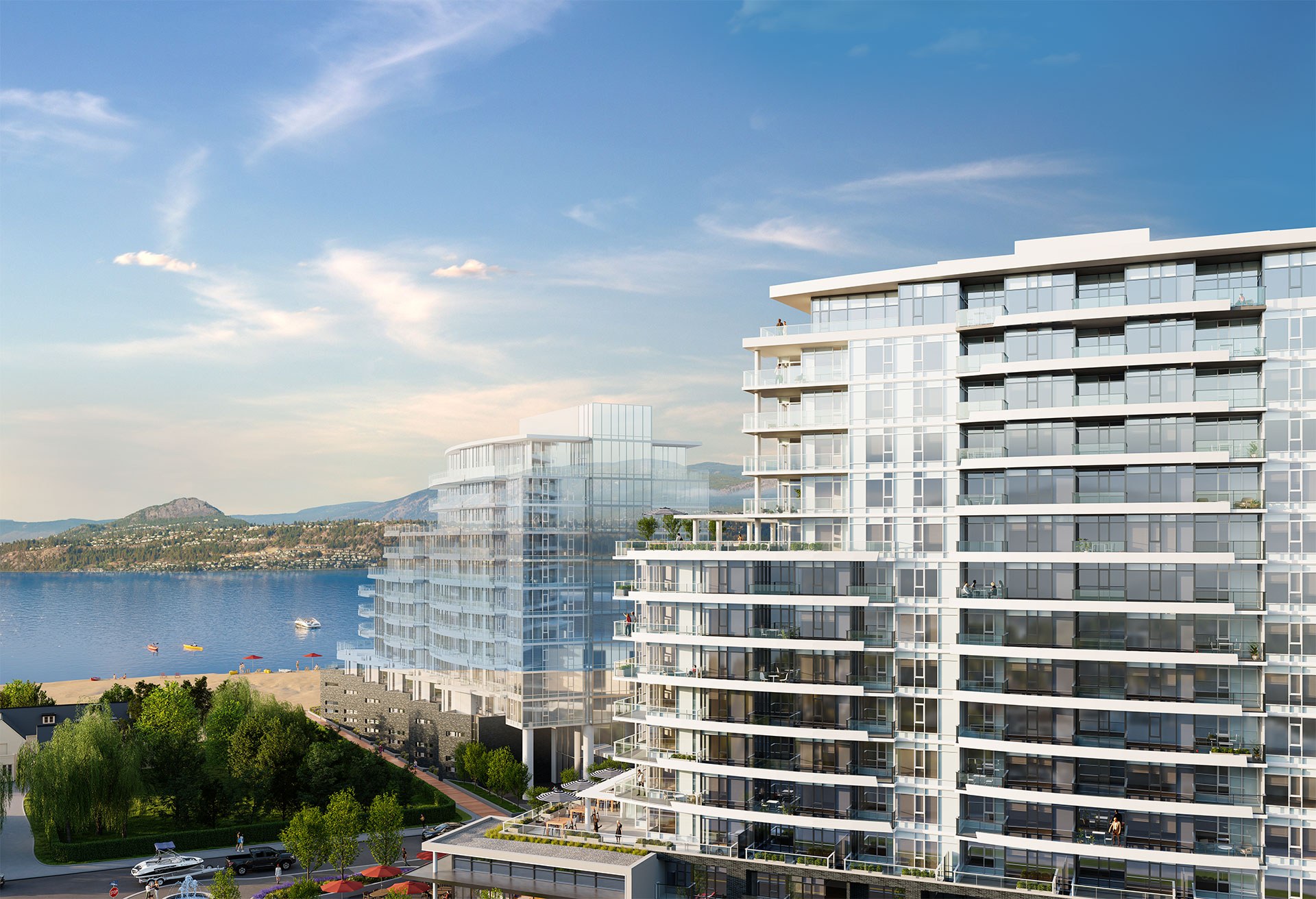 True waterfront living in a resort-style community